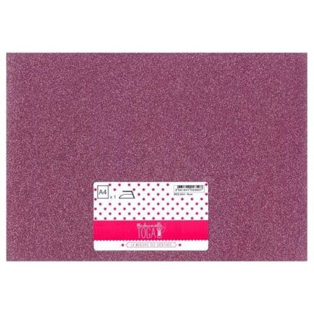 TOGA Glitter silitettävä vaaleanpunainen A4