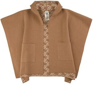 Kids - Fendi Camel FF Logo Poncho 6-8 Years - Jumpers and knitwear - 6-8 years - Brown