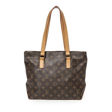 Louis Vuitton Vintage, Pre-owned Cabas Piano Monogram Tote Bag Bruin, Dames, Maat:ONE Size,Canvas