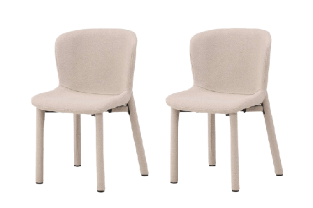 Venture Home Astoria Matstol 2-pack Stolar Unisex Beige ONESIZE