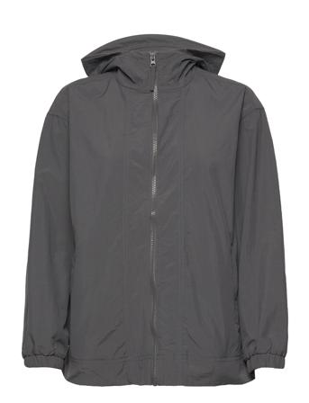 Gapfit Crinkle Nylon Hooded Jacket Grey GAP