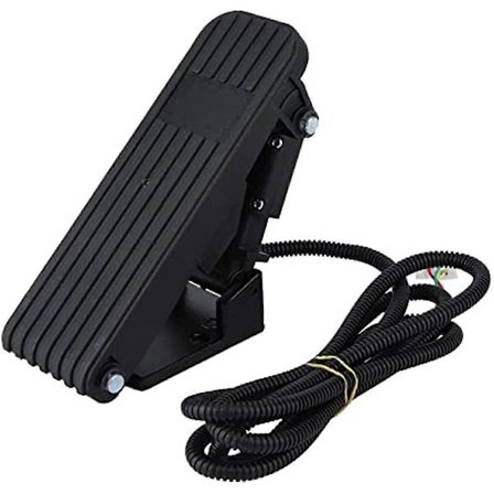 Elektrisk pedal accelerator sort køretøj gashåndtag hastighedskontrol fodbremsepedal acceleratorpedal f [DB]