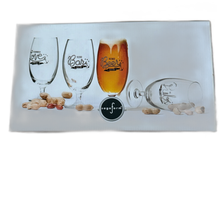 Set med ölglas från Sagaform