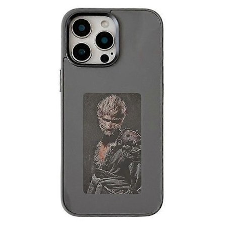 Kompatibel med iPhone 16 Pro E Ink Telefoncover 4-farveskærm, DIY Trådløs NFC Foto Display