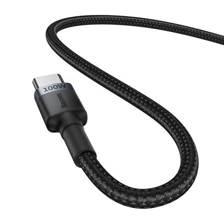 Kabel Baseus Cafule USB-C till USB-C 100W,2m, 2psc (Röd Svart, Grå Svart)