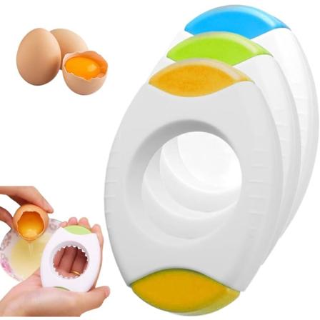 3 stk Eggeskallåpner, Oppgradert Eggeskallkutter for Kokte Egg Topper, Kjøkkenutstyr Verktøy Eggepisker for Raskt Å Kutte Av Toppene På Kokte