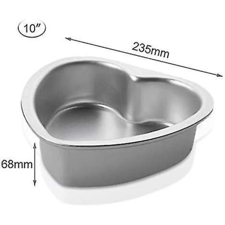 Cake Tenn Sydämen muotoinen anodisoitu alumiinivuoka irrotettavalla pohjalla