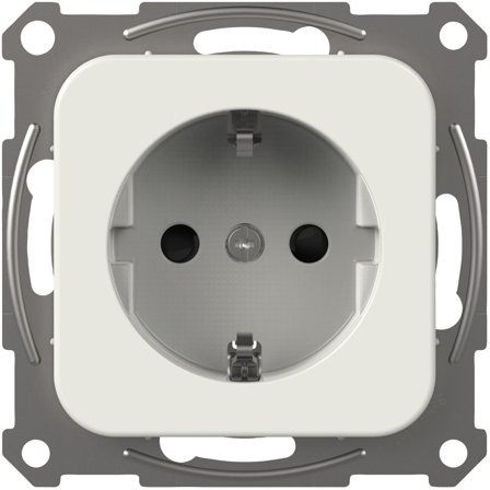 Schneider Electric Trend 183068500 Vägguttagsinsats utan ram, jordat, 1-vägs, Strömbrytare & vägguttag