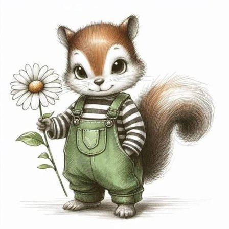 Barnrum Djur Affisch A4