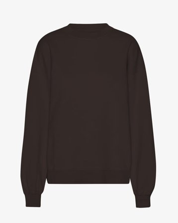 Organic Oversized Crew - Coffee Brown