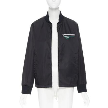 Prada Vintage Pre-owned nylon overtj Sort, Dame Vintage Jakker