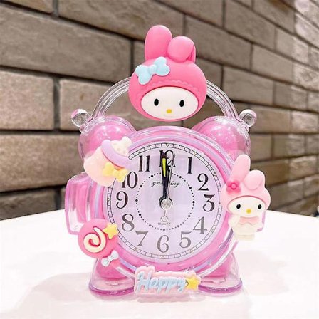 Sanrio Hello Kitty My Melody Cinnamoroll Vækkeur Kawaii Anime Køkken Timer Alarm Ur Mini Stue Boligindretning Gave