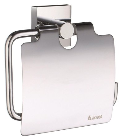 Smedbo House RK3414 Toalettpappershållare med lock, Badrum
