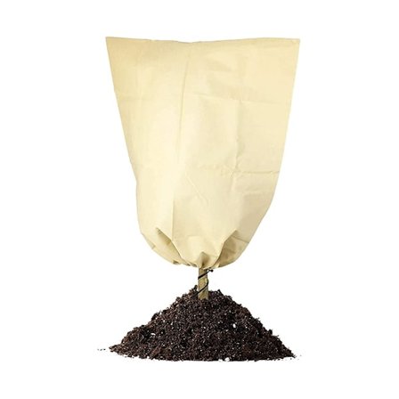 1 stk Vinterplante Frostbeskyttelsesdeksel med snor (Beige,
