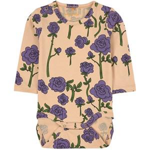 Mini Rodini Purple GOTS Floral Baby Body 68 cm - All in ones - 68 cm - Purple