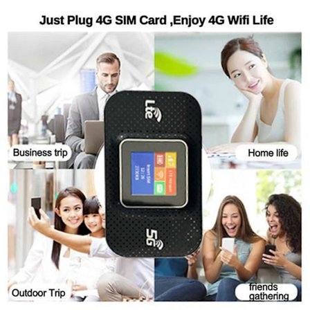 H807Pro 4G LTE WiFi-ruter 150 Mbps 150M 3000MAh med SIM-kortspor