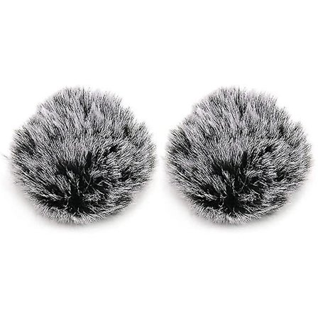 2 stk. Lavalier Mikrofon Popfilter Vindskærm Pels Vindmuffe Mic