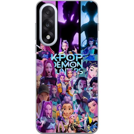OnePlus Nord 5 Gjennomsiktig deksel K-Pop Demon Hunters collage med fargeglade karakterer i en anime-inspirert stil og futuristisk energi som skaper e
