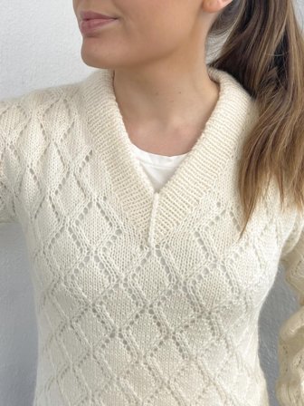 Knit Norway Elliegenser m/V-hals Oppskrift PDF