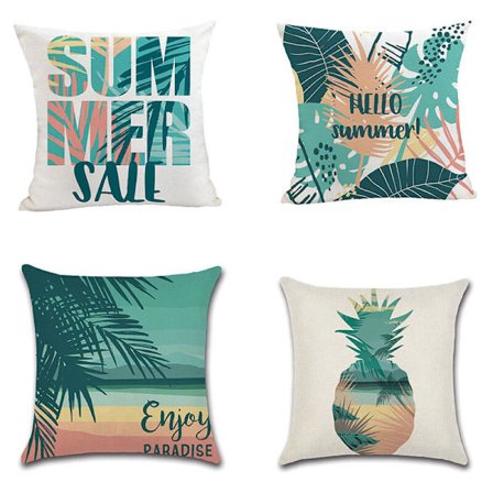 Putetrekk Dyr Blomster Sjøliv Tropisk Plante Putetrekk