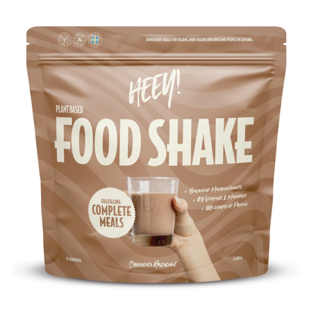 Heey! Vegansk Food Shake, Chocolate Hazelnut, 1,4 kg