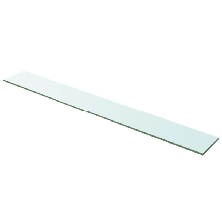 Vidaxl Hyllplan 2 St Glas Genomskinligt 100x12 Cm Transparent