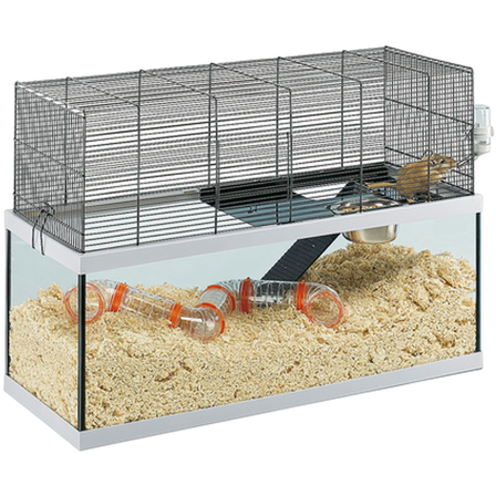 Ferplast - Gabry 80 Svart 79 x 30 x 51 cm - Smådyr - Bur og transport - Hamsterbur - ZOO.no