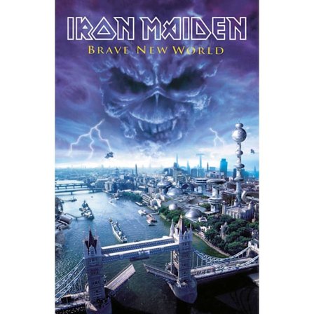 Iron Maiden Brave New World Polyester Poster 106cm x 70cm Blå/