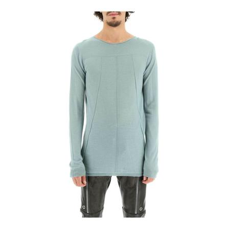 Rick Owens Round-neck Strik Grøn, Herre Strik