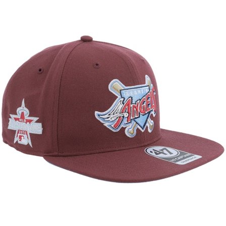 47 Brand - MLB Rouge snapback Casquette - Hatstore Exclusive x Los Angeles Angels Asg Dark Maroon Snapback @ Hatstore