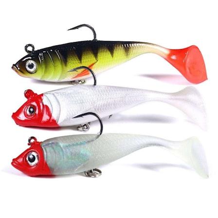3-pak - Jig til Gedde - Aborre - 10cm Multicolor multifärg