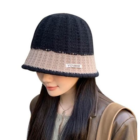 Strikket Fiskerhue Bøttehue SORT