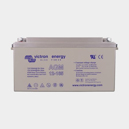 Batteria per il tempo libero / batteria di consumo Victron Deep Cycle M8, AGM, 12 V, 165 Ah