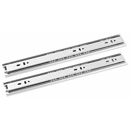 Full-uttrekkbare skuffeskinner, kuleskive-skuffeskinner, belastning 45 kg, 35 cm, 2 stk.