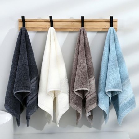 Super imukykyiset pehmeät puuvillaiset käsipyyhkeet (4 kpl, 33*74cm)