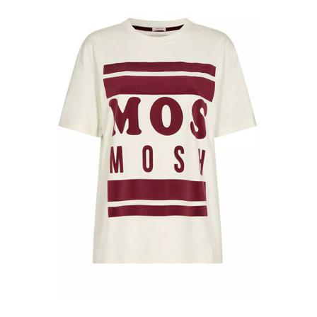 MOS Mosh, Candi Flock T-Shirt 146150 Beżowy, Kobieta, Rozmiar: L