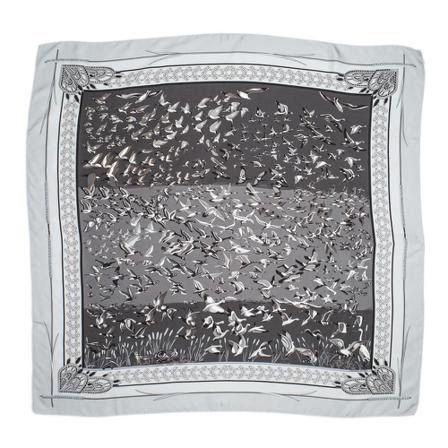 Hermès Vintage, Pre-owned Scarf Grijs, Dames, Maat:ONE Size