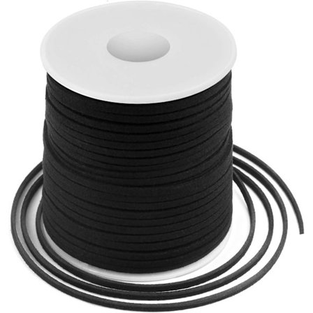 Lærrem, flatt semsket skinnbånd, kunstlærrem, tynn lærsnor for armbånd, halskjeder, smykkelaging og håndverk (2,7 mm)