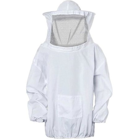 (NN) Biodlarjacka, Professionell Bivarsel, Biodlarhatt med Avtagbar Slöja, Biodräkt med Dragkedja kompatibel med Biodlare TW