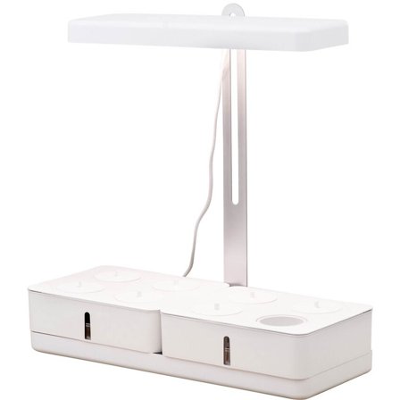 Airam - Bordlampe Daisy IP20 växtbelysning timer Hvit