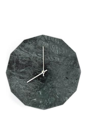 Marble Verde Home Decoration Watches Wall Clocks Svart Tidsløs