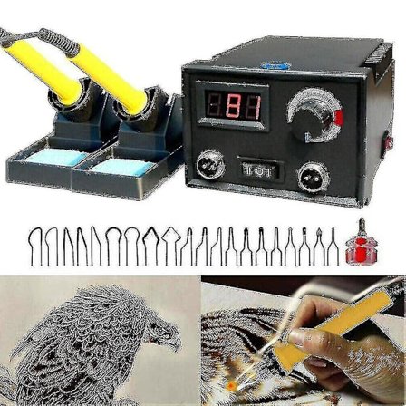 Belita Amy Træbrænder Justerbar Temperatur Digital Display Pyrografi Dobbelt Pen Brændende Maskine Go