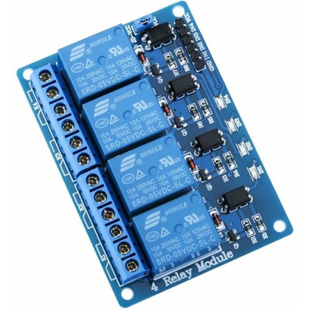 5V DC Relemoduuli 4 Kanavaa Optoerottimella 4-Kanavainen Relemoduuli Mega 2560 1280 DSP Arm PIC AVR STM32 Raspberry Pi:lle