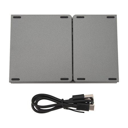 Foldbart Bluetooth-tastatur - Bærbar trådløst sammenleggbart tastatur med berøringsplate for Windows for Android