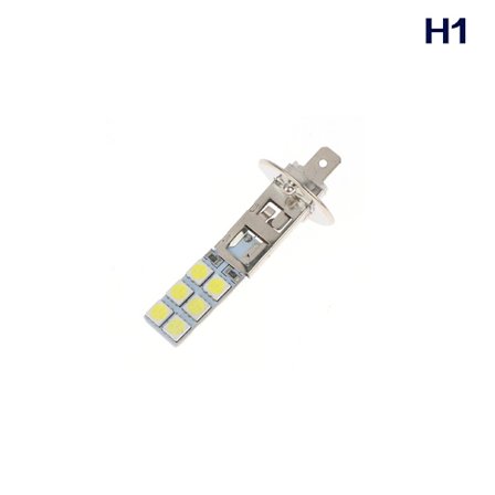 1 stk Bil LED-frontlykter H1 H3 Hovedlys 55W 5050 Chip 6000K Fo