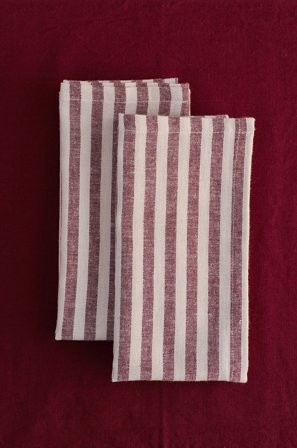 Jotex - Serviett 2-pakke rød/hvit - HERIBERT - Kjøp Servietter hos Jotex