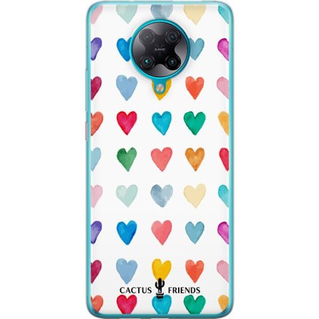 Yhteensopiva Puhelinkuori Xiaomi Xiaomi Poco F2 Pro Cactus and Friends - Watercolor Love Grid