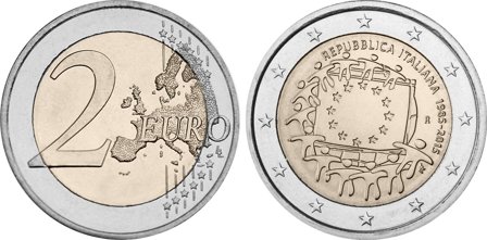 Grækenland 2015 - 30-året for Den Europæiske Unions flag - 2 euro mønt