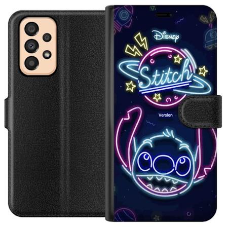 Samsung Galaxy A33 5G Lommeboketui Stitch Neon
