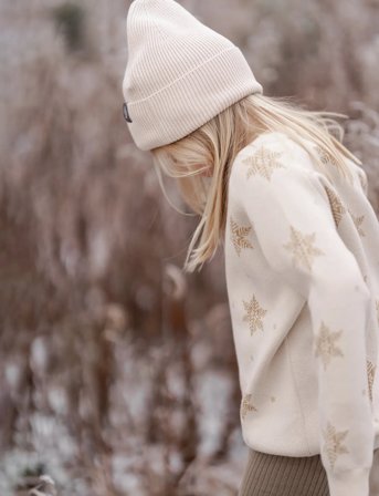 Hanevild Snowflake Blouse, Gold - Cream - 86